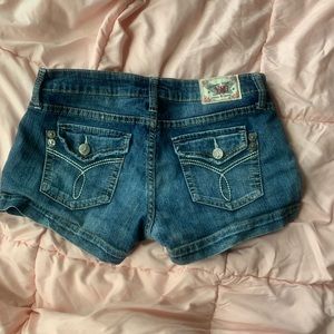 Dark wash shorts by YMI